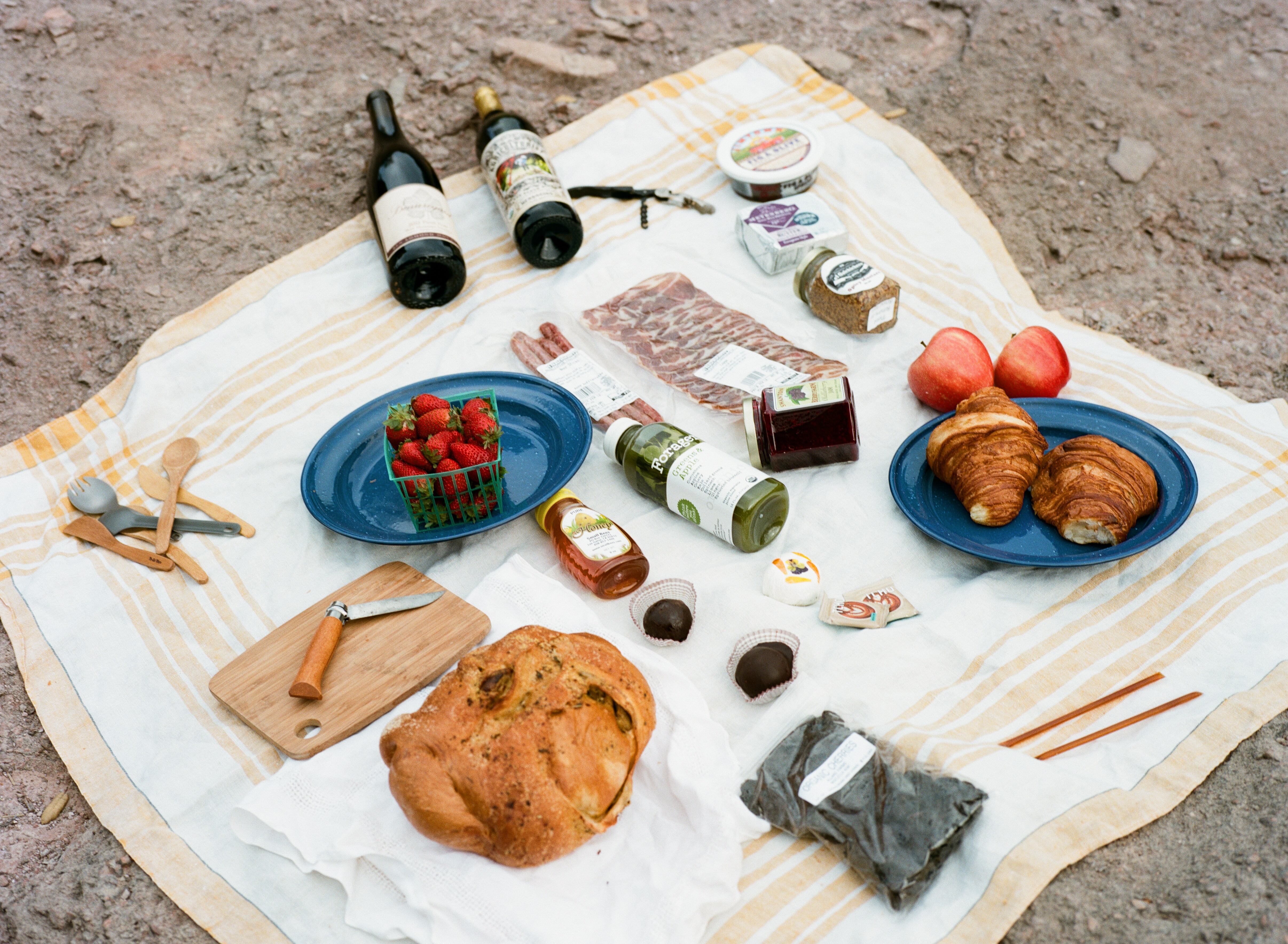 picnic food and supplies