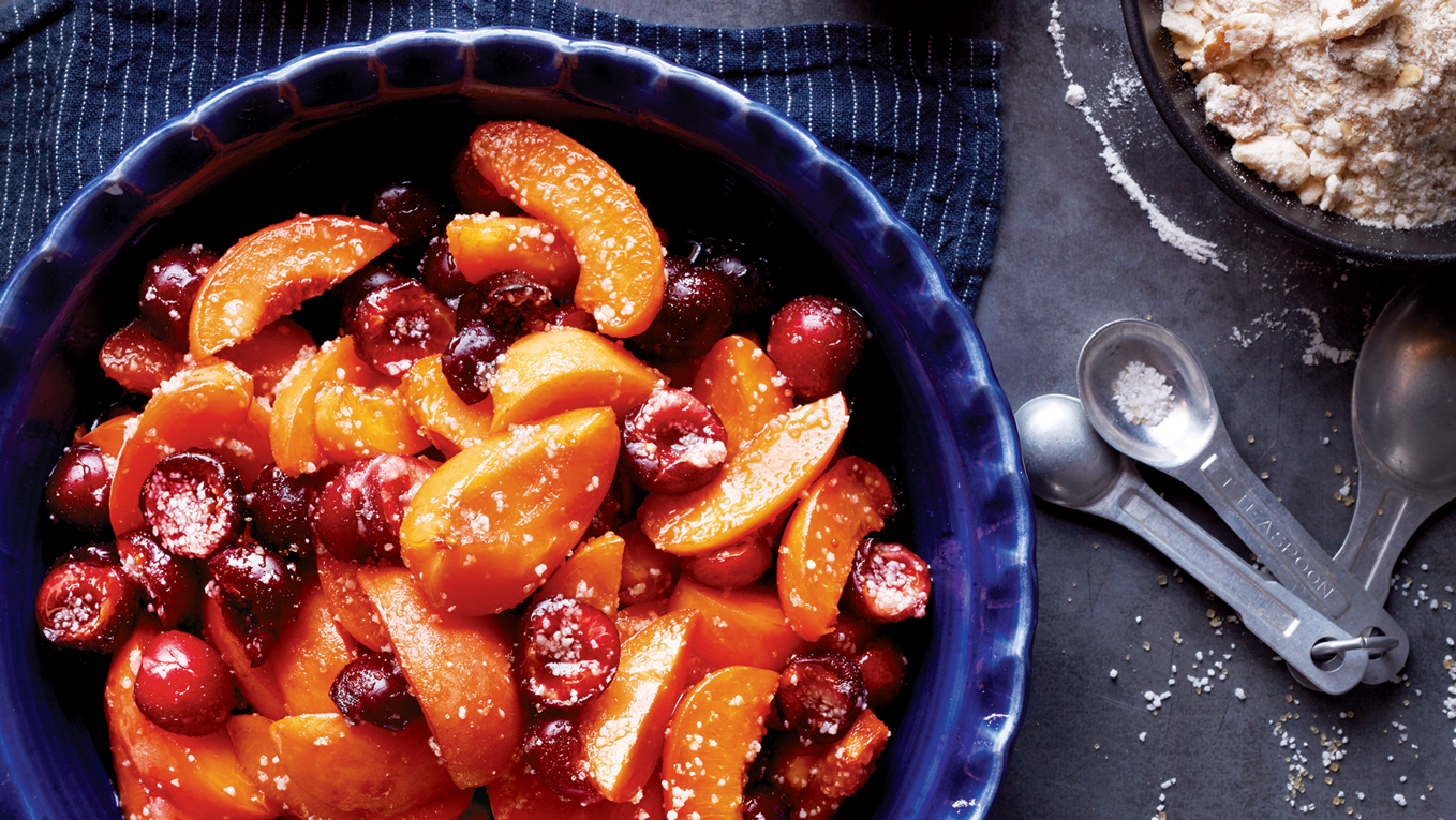 Warm Apricot and Cherry Crisp | Recipe from Wine Country Table by Janet ...