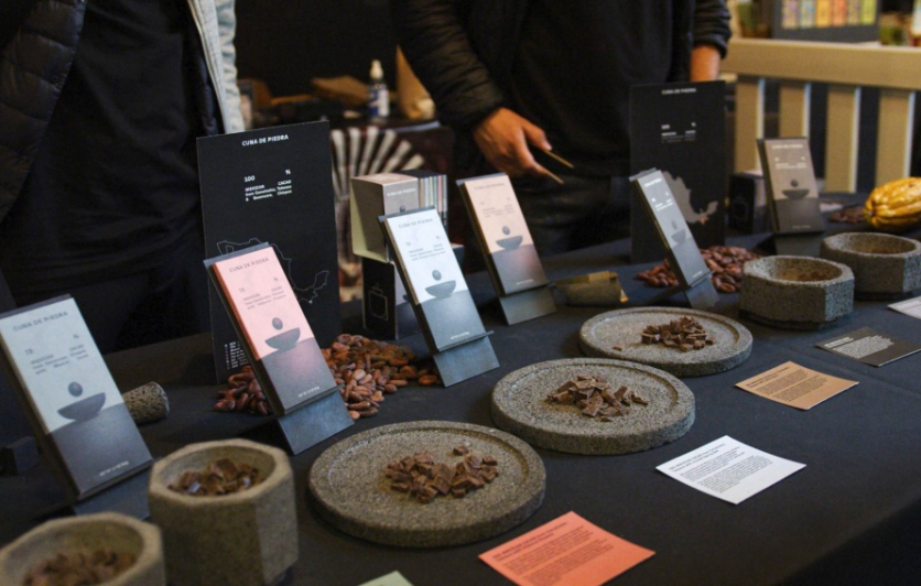 Sample chocolates at the Craft Chocolate Experience
