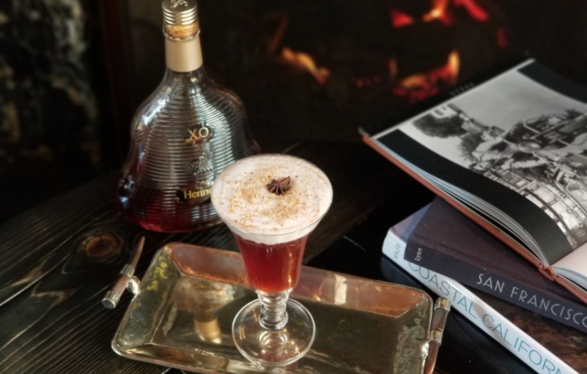 The 'Vieux Carre' Cognac Cocktail at Rosewood Sand Hill's Winter Terrace Pop-Up