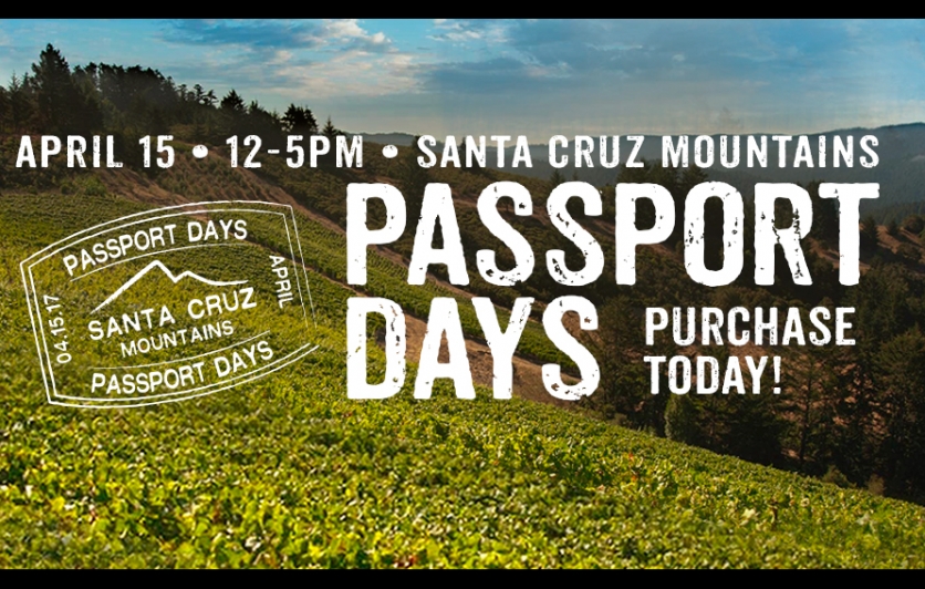 SCMWA Passport Celebration Day - The Santa Cruz Mountains Wine Tasting Event: April 17, 2017, 12-5pm 