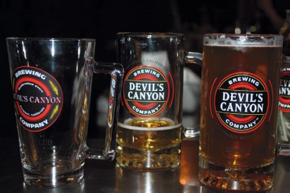 Assorted beers from Devils Canyon Brewery in San Carlos California