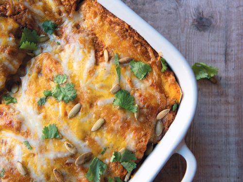 Cauliflower enchiladas